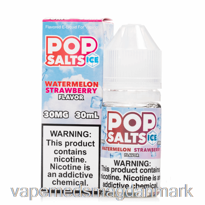 Vape Med Smag Er Vandmelon Jordbær - Popsalte - 30ml 30mg